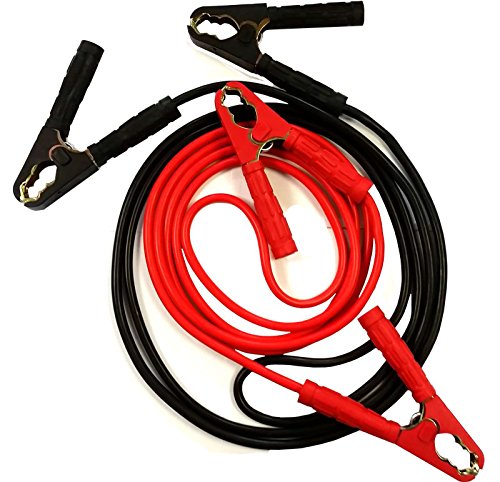 XtremeAuto® Positive and Negative 12ft Battery Jump Leads Booster Cables - Red Black - Includes Sticker