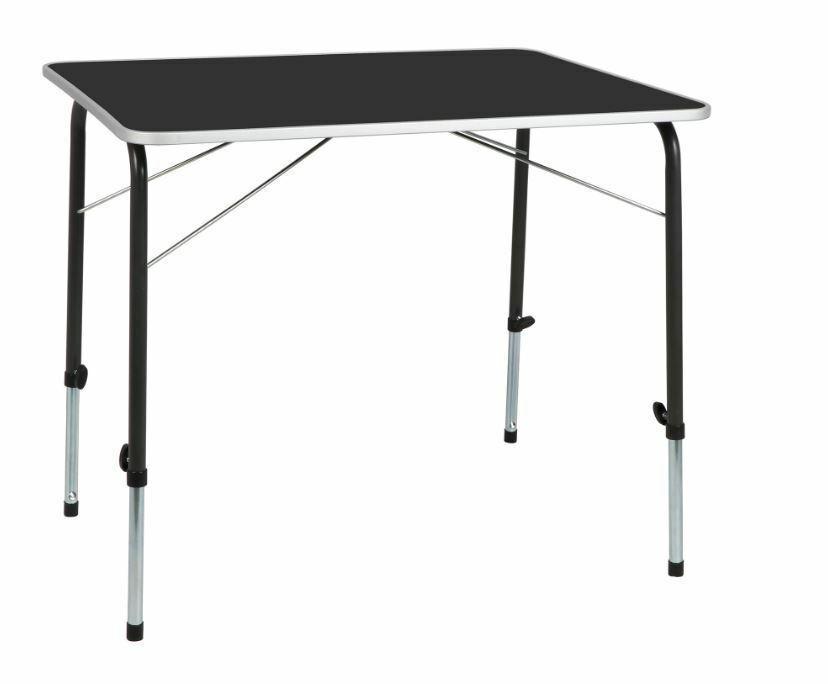 Crusader Adjustable Foldable Legs Compact Camping Table - 80cm x 60cm Durable - Xtremeautoaccessories