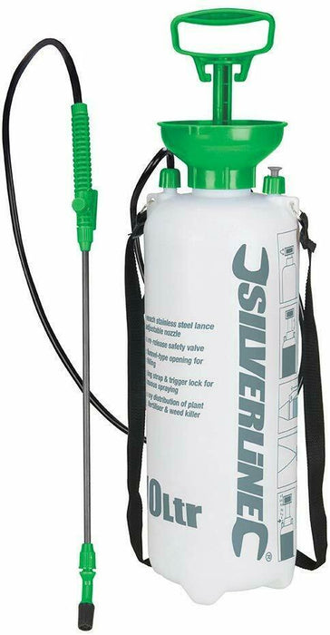 10 Litre Garden Backpack Water Spray Bottle Knapsack Pressure Sprayer Weed Kill