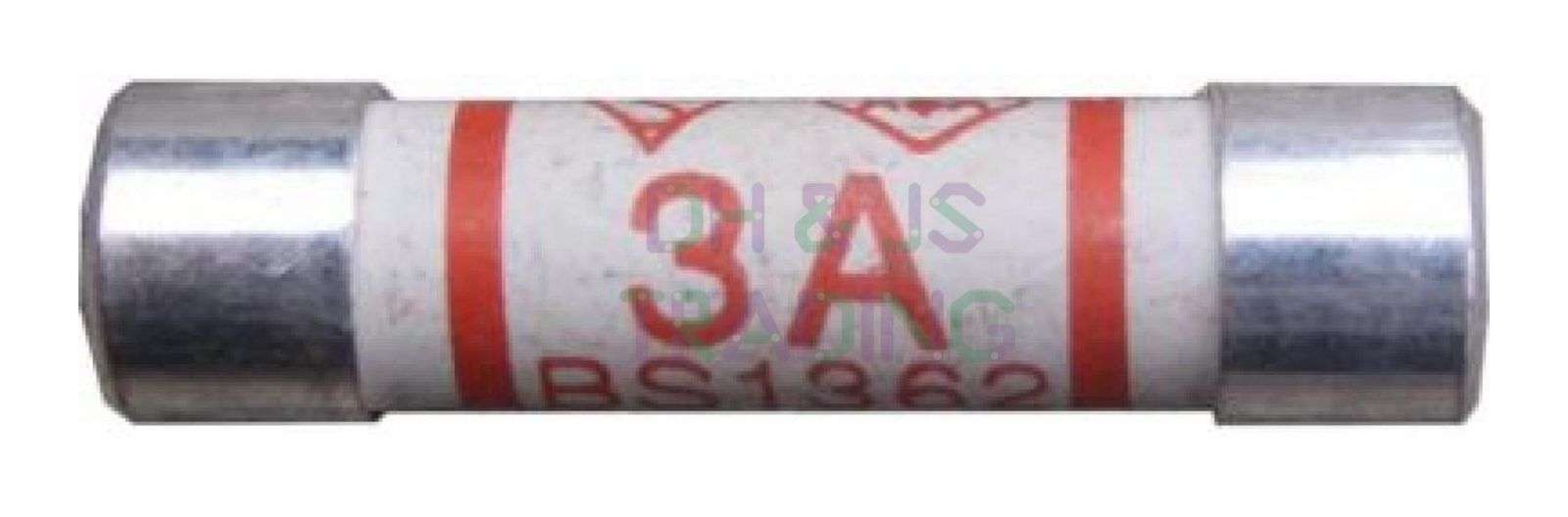 25x 3a Domestic Fuses Plug Top Household Mains 3amp Cartridge Electrical Fuse - Xtremeautoaccessories