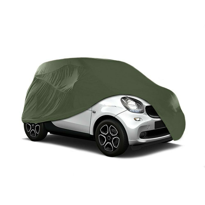 Soft Plush Prestige Stretch Green Indoor Car Cover Small 390 X 139 X 115Cm + Bag