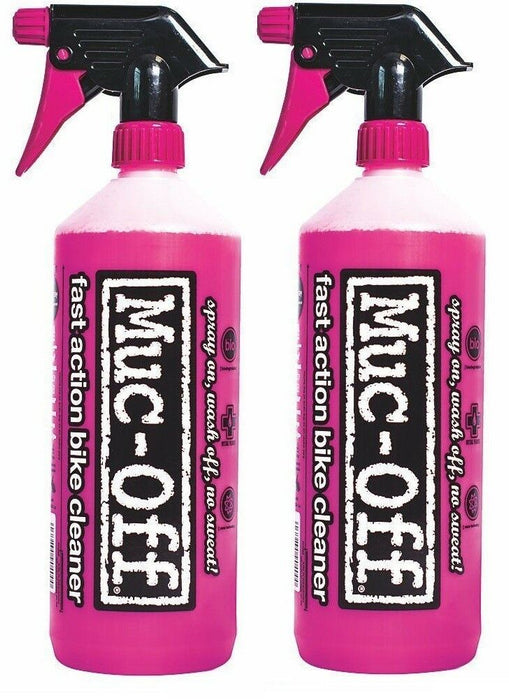 x2 MUC OFF Nano Technology Bike Bicycle Spray Wash Shampoo Cleaner 1 Litre 904A - Xtremeautoaccessories