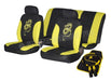 Universal Yellow Dragon Car Seat Covers Full Set With Matching Mats+Accessories - Xtremeautoaccessories