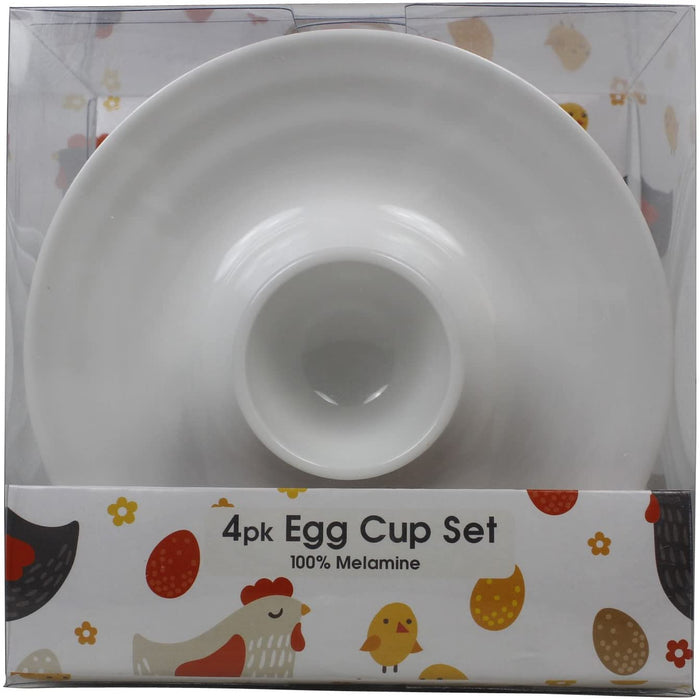 Flamefield Seramika Vanilla Egg Cups - Pack of 4