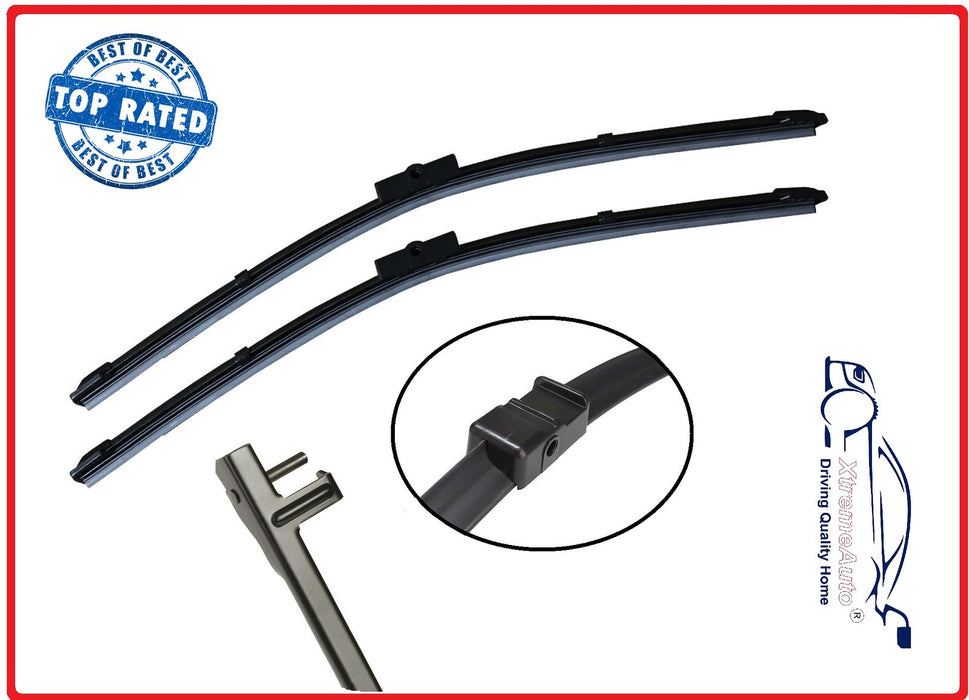 Nissan Pulsar Mk2 C13 2014-2016 Xtremeauto® Front/Rear Screen Window Windscreen Replacement Wiper Blades Pair