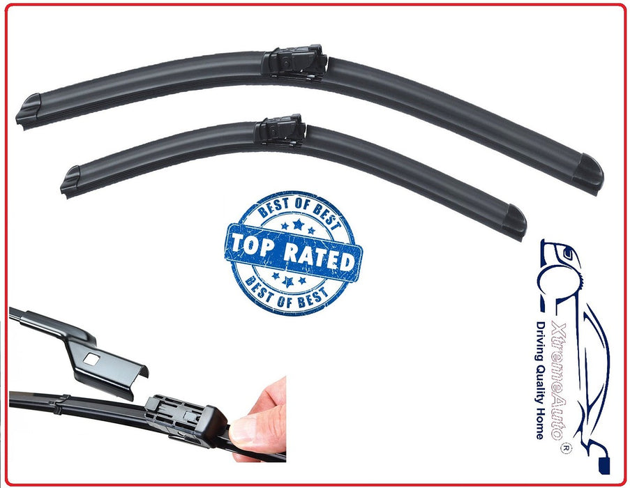 Fiat Qubo Mpv Rear Tailgate 2008-2016 Xtremeauto® Front/Rear Screen Window Windscreen Replacement Wiper Blades Pair