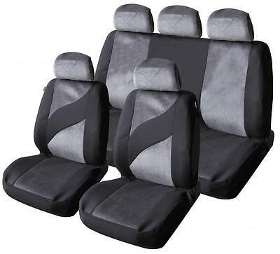 Car Seat Covers Protectors Universal washable ready Dog Grey Velour front rear - Xtremeautoaccessories