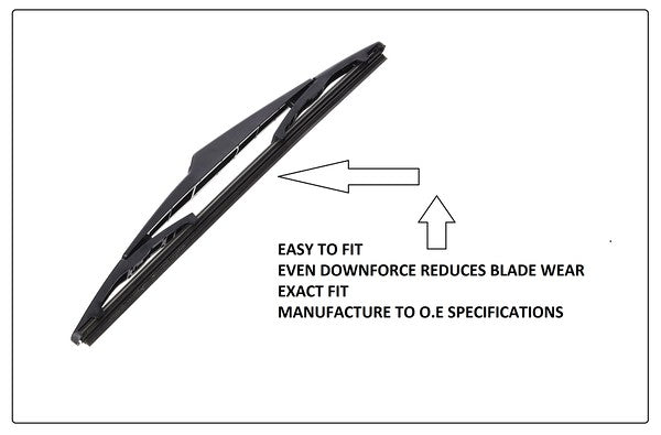 Nissan Almera Mk2 Hatchback 2000-2003 Xtremeauto® Front/Rear Window Windscreen Replacement Wiper Blades