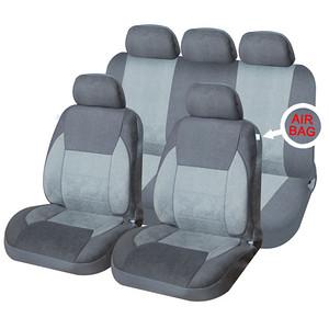 XtremeAuto® Universal 9 PCE Luxury Grey Heavy Padded Comfortable Full Set of Seat Covers - Xtremeautoaccessories