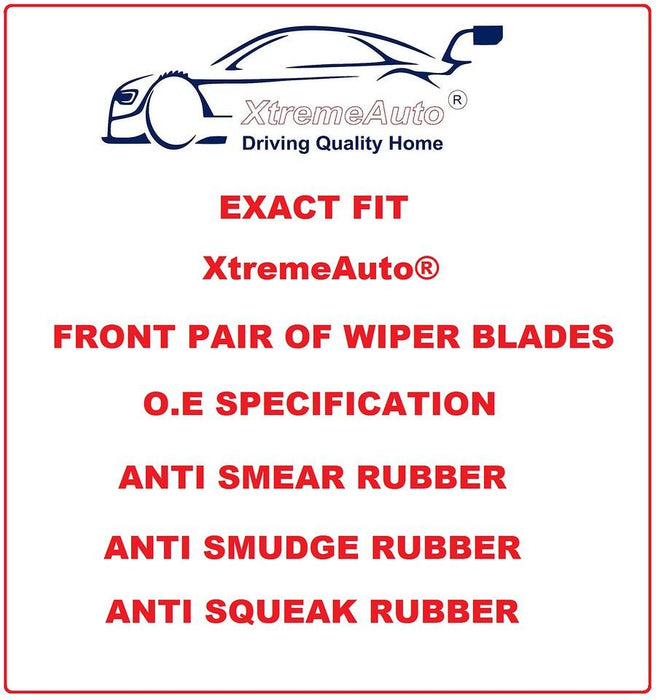 ALFA ROMEO GT 2005-2011 XtremeAuto® Front Window Windscreen Replacement Wiper Blades Pair - Xtremeautoaccessories