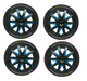 Alfa Romeo Mito Black Blue Wheel Trims Covers (2008-2016) - Xtremeautoaccessories