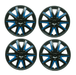 Alfa Romeo 145 Black Blue Wheel Trims Covers (1994-2001) - Xtremeautoaccessories