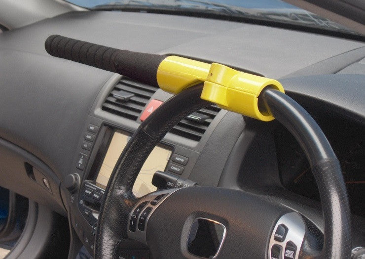 Brookstone Baseball Bat Car Steering Wheel Security Lock Device