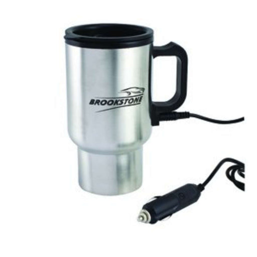 Brookstone Heated Coffee Mug with Car Plug Adapter (NEW)