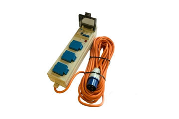 Electric Hook Up For Camping With Rcd & Mcd Campsite Approved Waterproof Unit