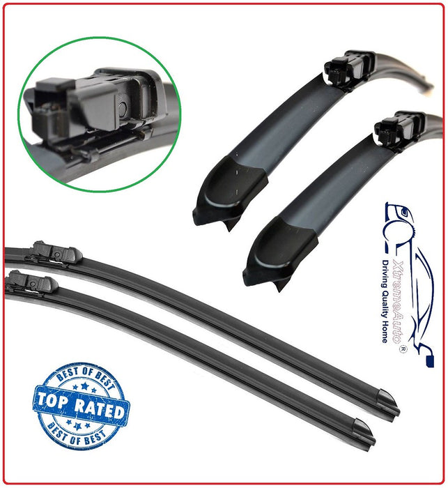 Bmw 1 Series E81/E87 3/5 Door Hatchback 2004-2012 Xtremeauto® Front/Rear Screen Window Windscreen Replacement Wiper Blades Pair