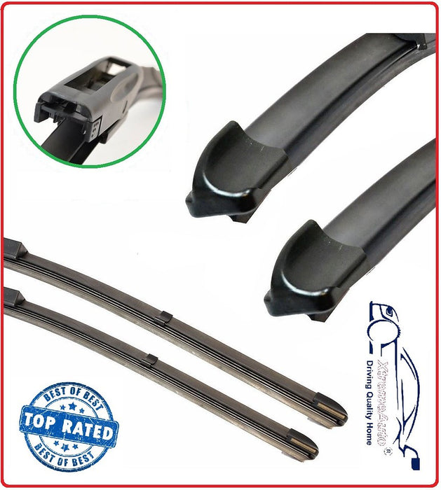 Volvo V70 Mk2 2004-2007 Xtremeauto® Front/Rear Screen Window Windscreen Replacement Wiper Blades Pair