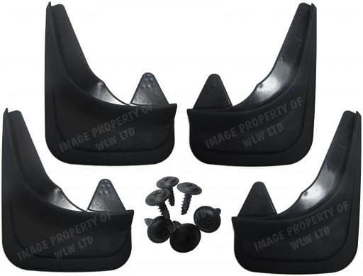 XtremeAuto® Universal Fit Black Front & Rear Car Mudflaps