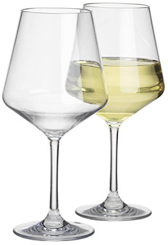 Flamefield SP1748 Savoy Standard Wine Goblets - Pack of 2, Transparent